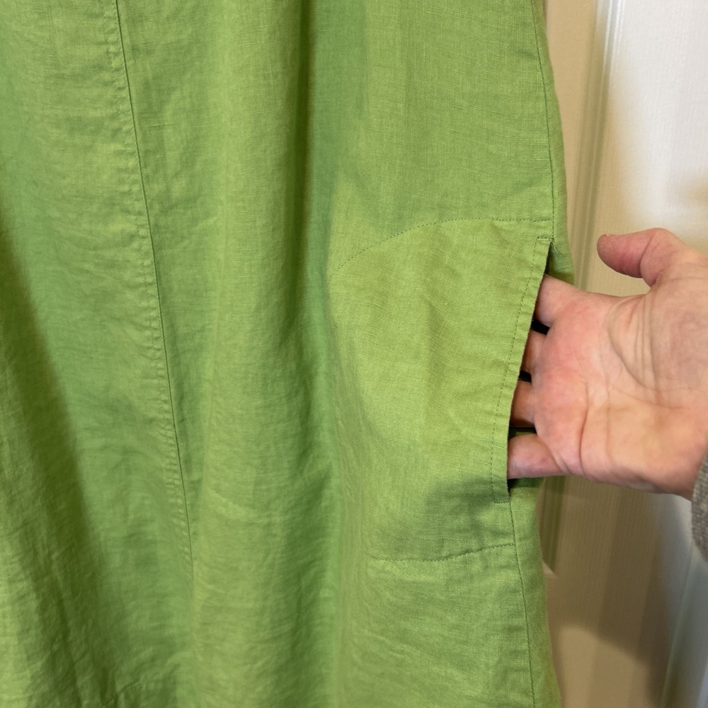 J. Jill Sleeveless Midi Dress in Green - Picture 4 of 8